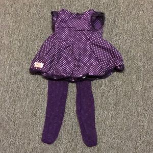 18inch doll  dress with stockings